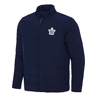 Men's Antigua Navy Toronto Maple Leafs Swelter Full-Zip Puffer Jacket
