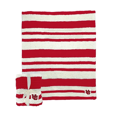 Utah Utes 50" x 60" Cable-Knit Throw Blanket