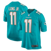 Men's Nike David Long Jr.  Aqua Miami Dolphins  Game Jersey