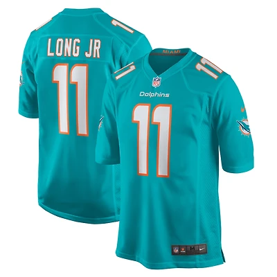 Men's Nike David Long Jr.  Aqua Miami Dolphins  Game Jersey