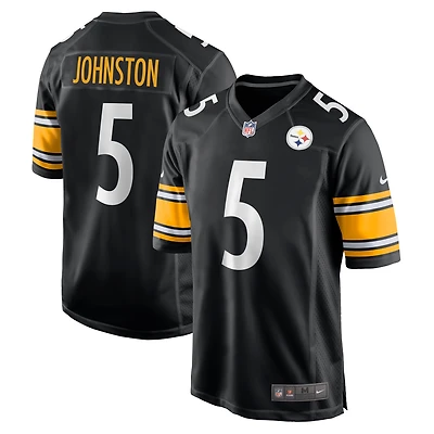Men's Nike Cameron Johnston  Black Pittsburgh Steelers  Game Jersey