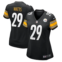 Women's Nike Ryan Watts  Black Pittsburgh Steelers Team Game Jersey