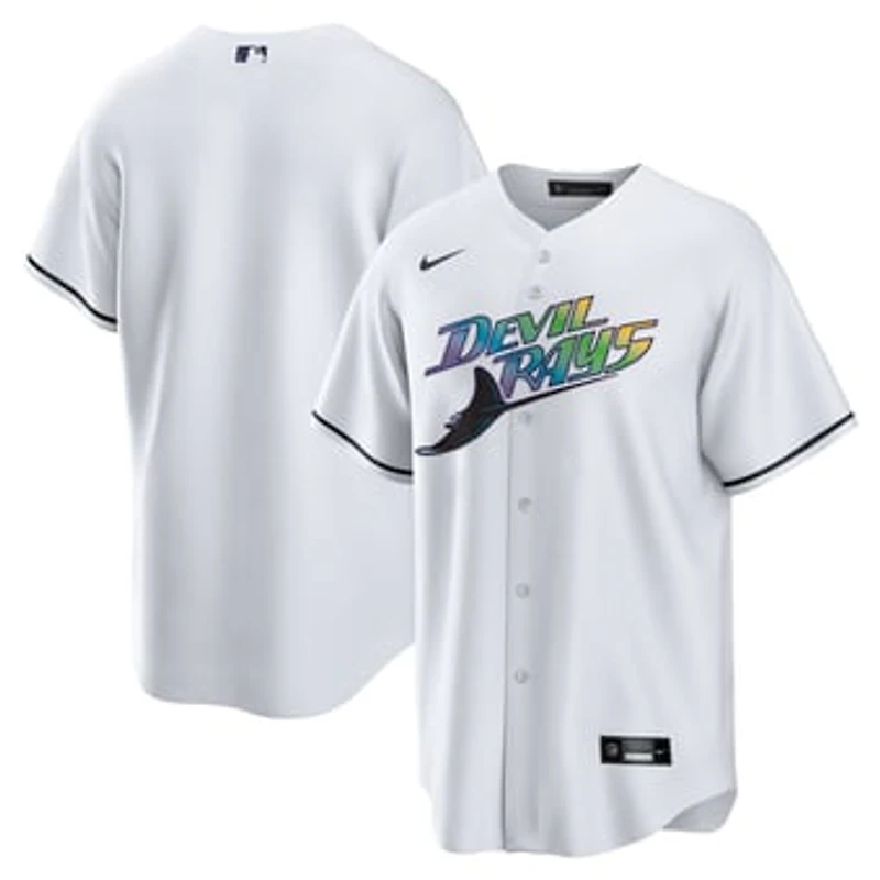 Men's Nike White Tampa Bay Rays Home Replica Team Jersey