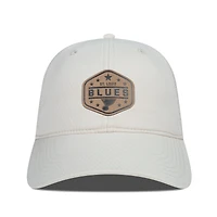 Men's Levelwear  Cream St. Louis Blues Faux Leather Patch Unstructured Adjustable Hat