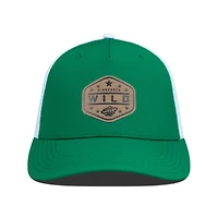 Men's Levelwear  Green Minnesota Wild Faux Leather Patch Structured Adjustable Hat