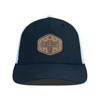 Men's Levelwear  Black Vegas Golden Knights Faux Leather Patch Structured Adjustable Hat