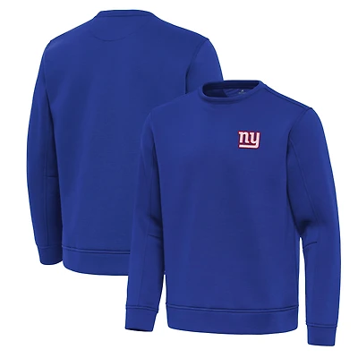 Men's Antigua Royal New York Giants Relevant Lightweight Pullover Sweatshirt