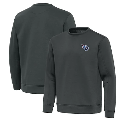 Men's Antigua Pewter Tennessee Titans Relevant Lightweight Pullover Sweatshirt