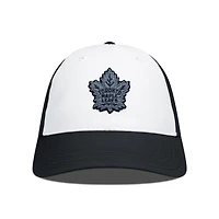 Men's Levelwear Black/White Toronto Maple Leafs Endure Nightfall Blackout Patch Unstructured Flex Hat