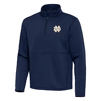 Men's Antigua Navy Notre Dame Fighting Irish Twist Quarter-Zip Pullover Jacket