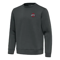 Men's Antigua Pewter Ohio State Buckeyes Relevant Lightweight Pullover Sweatshirt