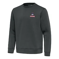 Men's Antigua Pewter UConn Huskies Relevant Lightweight Pullover Sweatshirt