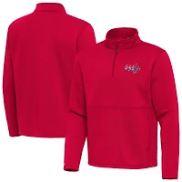 Men's Antigua Red Washington Capitals Twist Quarter-Zip Pullover Jacket