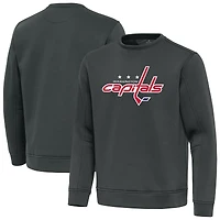 Men's Antigua Pewter Washington Capitals Relevant Lightweight Pullover Sweatshirt