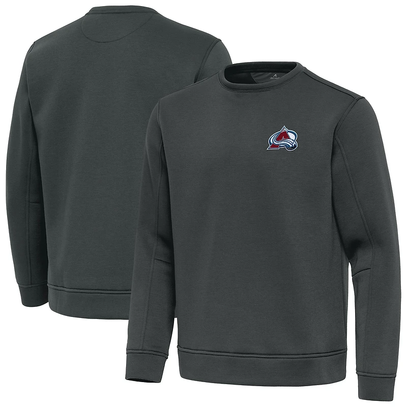 Men's Antigua Pewter Colorado Avalanche Relevant Lightweight Pullover Sweatshirt