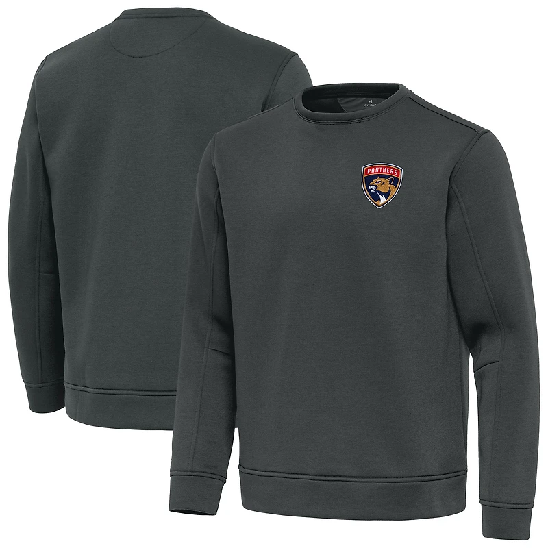 Men's Antigua Pewter Florida Panthers Relevant Lightweight Pullover Sweatshirt