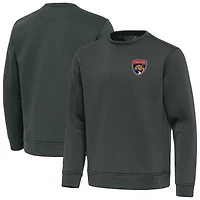 Men's Antigua Pewter Florida Panthers Relevant Lightweight Pullover Sweatshirt
