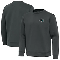 Men's Antigua Pewter San Jose Sharks Relevant Lightweight Pullover Sweatshirt