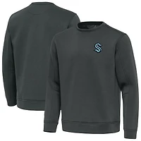 Men's Antigua Pewter Seattle Kraken Relevant Lightweight Pullover Sweatshirt