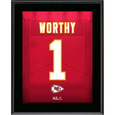 Xavier Worthy Kansas City Chiefs 10.5" x 13" Jersey Number Sublimated Player Plaque