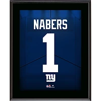 Malik Nabers New York Giants 10.5" x 13" Jersey Number Sublimated Player Plaque