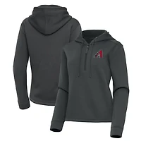 Women's Antigua  Pewter Arizona Diamondbacks Contemporary Quarter-Zip Hoodie