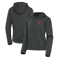 Women's Antigua  Pewter St. Louis Cardinals Contemporary Quarter-Zip Hoodie