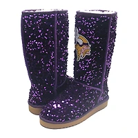 Women's Cuce  Purple Minnesota Vikings Tall Sequin Boots