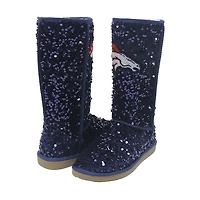 Women's Cuce  Navy Denver Broncos Tall Sequin Boots