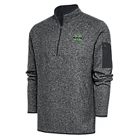Men's Antigua  Heather Gray Marshall Thundering Herd Big & Tall Fortune Quarter-Zip Pullover Jacket