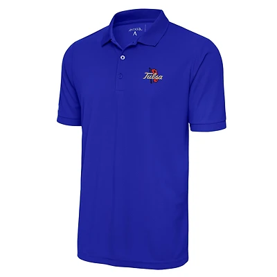 Men's Antigua Royal Tulsa Golden Hurricane Big & Tall Legacy Pique Polo