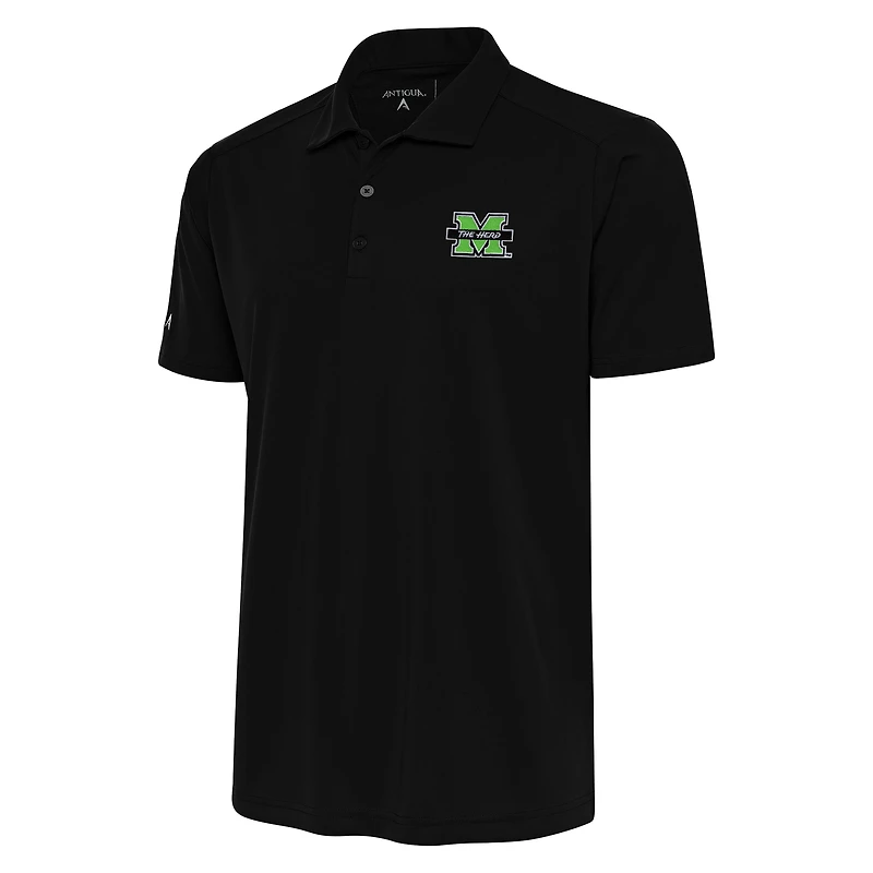 Antigua Black Marshall Thundering Herd Big & Tall Tribute Polo