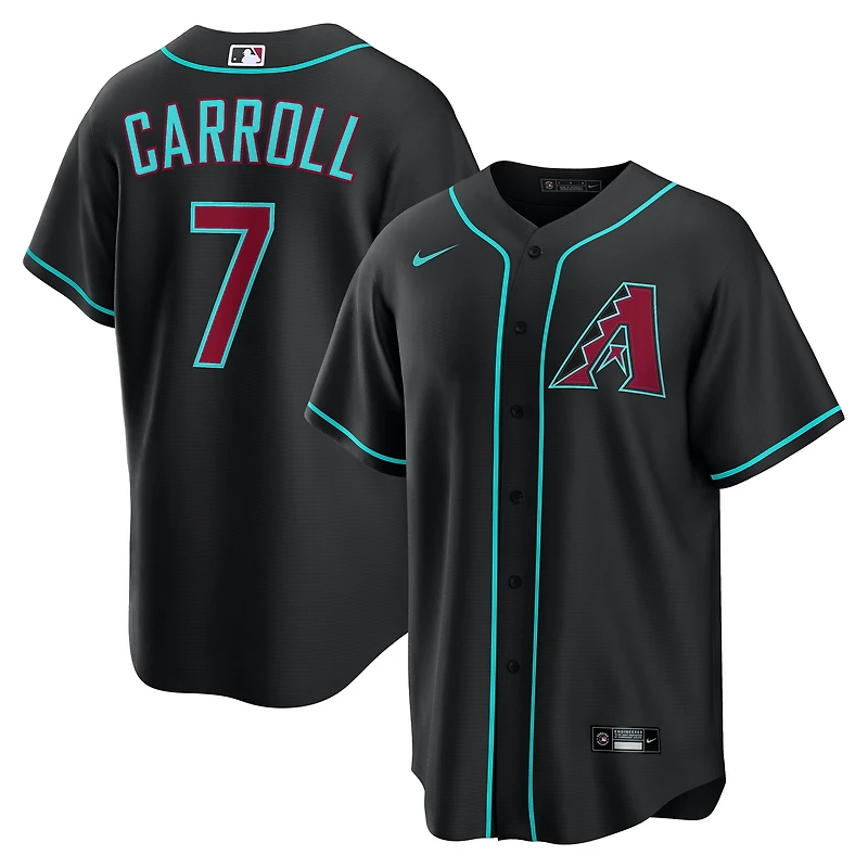 Men's Nike Corbin Carroll Black Arizona Diamondbacks Alternate Replica Jersey
