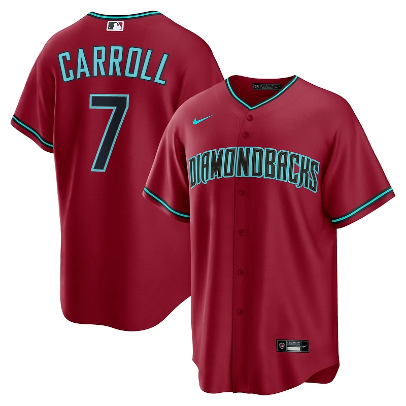 Men's Nike Corbin Carroll Red Arizona Diamondbacks Alternate 2 Replica Jersey