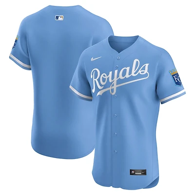 Men's Nike Light Blue Kansas City Royals Alternate Elite Jersey