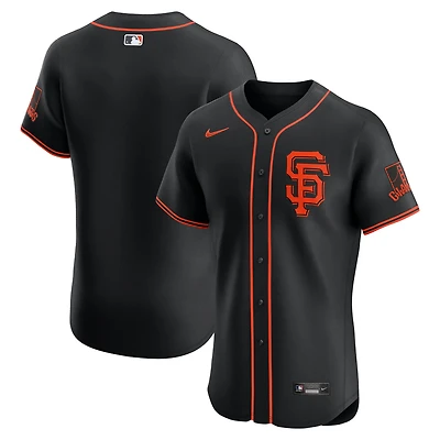 Men's Nike Black San Francisco Giants Alternate 2 Elite Jersey