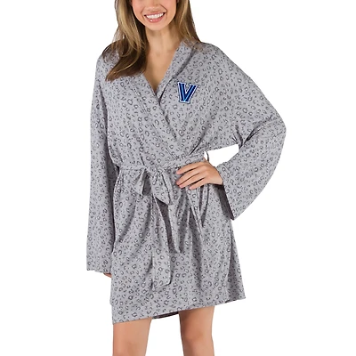 Women's Concepts Sport  Gray Villanova Wildcats Frill Hacci Knit Robe