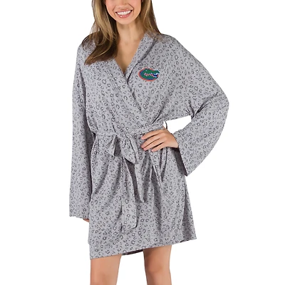 Women's Concepts Sport  Gray Florida Gators Frill Hacci Knit Robe