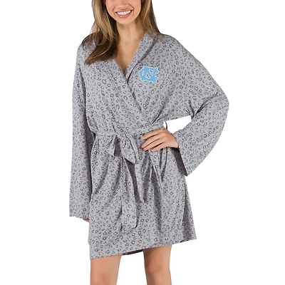 Women's Concepts Sport  Gray North Carolina Tar Heels Frill Hacci Knit Robe