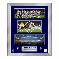 Real Madrid UEFA Champions League 2024 Champions Framed 16" x 20" Collage with a Piece of Game-Used Net - Limited Edition of 500