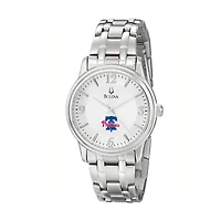 Men's Bulova Silver Philadelphia Phillies Stainless Steel Watch