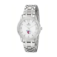 Men's Bulova Silver Cleveland Guardians Stainless Steel Watch