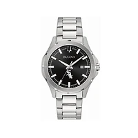 Men's Bulova Chicago White Sox Stainless Steel Classic Sport Watch