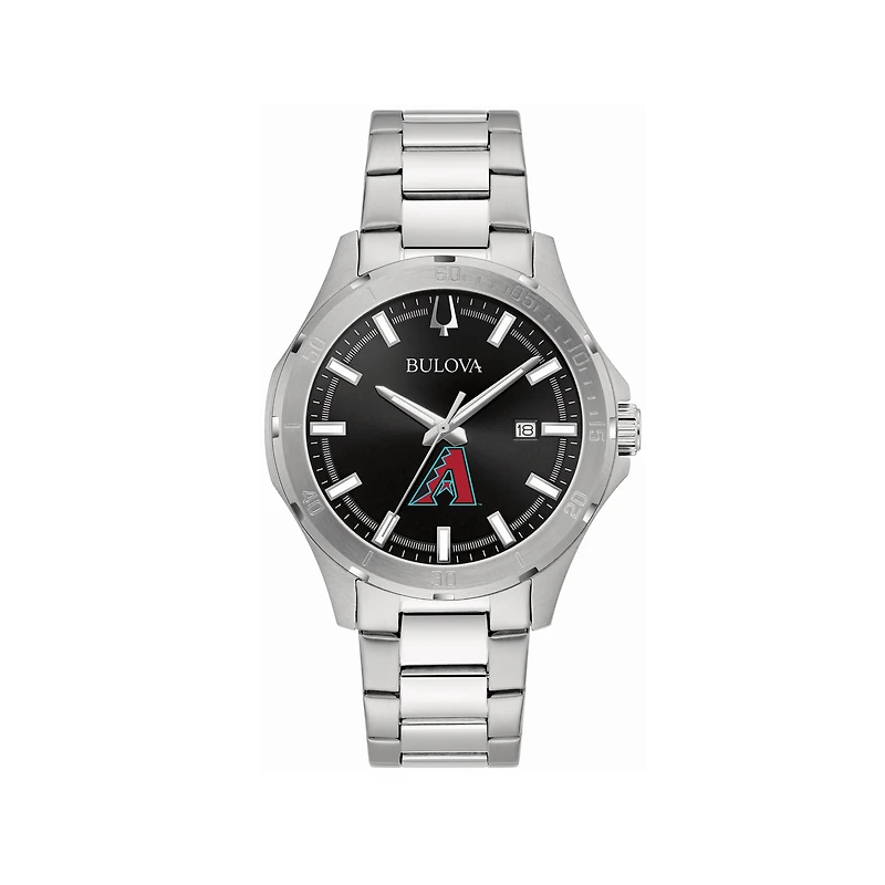Men's Bulova Arizona Diamondbacks Stainless Steel Classic Sport Watch