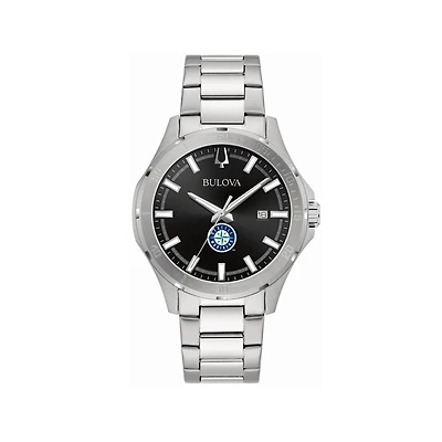 Men's Bulova Seattle Mariners Stainless Steel Classic Sport Watch