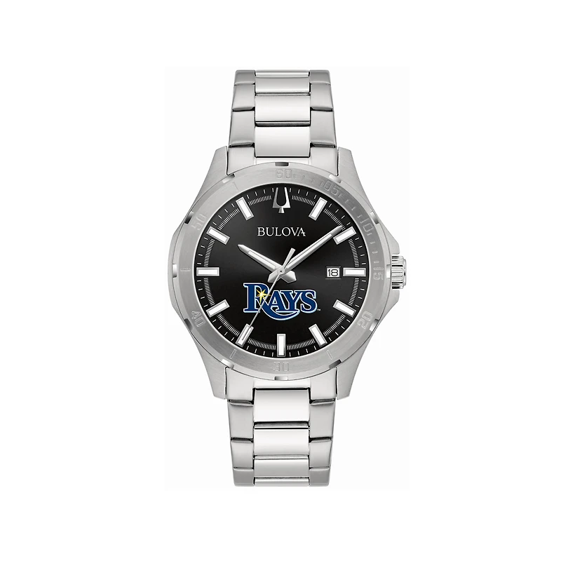 Men's Bulova Tampa Bay Rays Stainless Steel Classic Sport Watch
