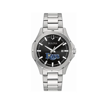 Men's Bulova Tampa Bay Rays Stainless Steel Classic Sport Watch