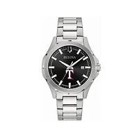 Men's Bulova Texas Rangers Stainless Steel Classic Sport Watch