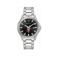 Men's Bulova Minnesota Twins Stainless Steel Classic Sport Watch