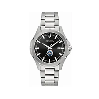 Men's Bulova New York Mets Stainless Steel Classic Sport Watch